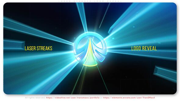 Laser Streaks Logo Reveal