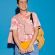 Vibrant Man: Pink Shirt, Blue Shorts - PhotoDune Item for Sale