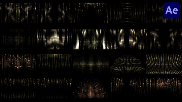 Gold Collection Backgrounds for After Effects Elements template preview