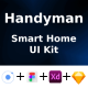 Smart Home E-Service ANDROID + IOS + Figma + XD + Sketch | Ionic | Handyman