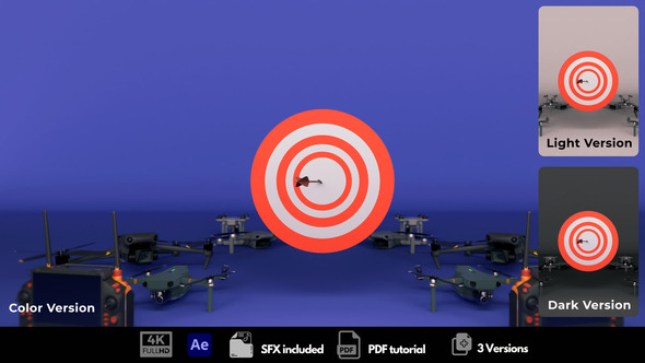 Drone Professional Logo Stings template preview