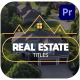 Real Estate Titles for Premiere Pro - VideoHive Item for Sale
