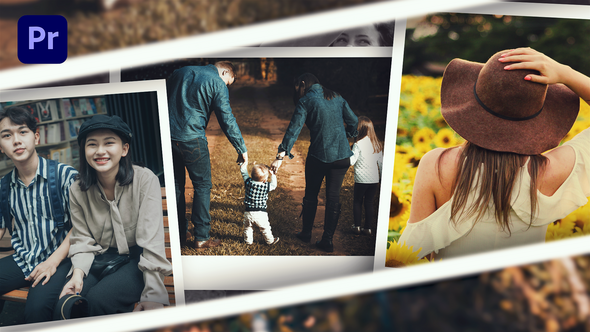 Memorial Photo Slideshow (MOGRT) Premiere Pro template preview