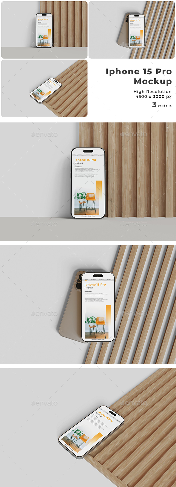 [DOWNLOAD]Iphone 15 pro Mockup Template