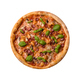 Delicious pizza with sausage, cheese, tomatoes, salt, spices and herbs - PhotoDune Item for Sale