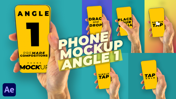 Mobile Phone Mockup Pack - Angle 1 Elements template preview