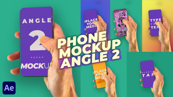 Mobile Phone Mockup Pack - Angle 2 Elements template preview