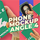 Mobile Phone Mockup Pack - Angle 4 - VideoHive Item for Sale