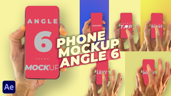 Mobile Phone Mockup Pack - Angle 6 alt
