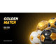 Football Championship with Golden Balls Vector