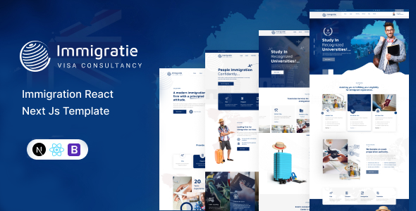 Immigratie - immigration and Visa Consulting React Next Js Template