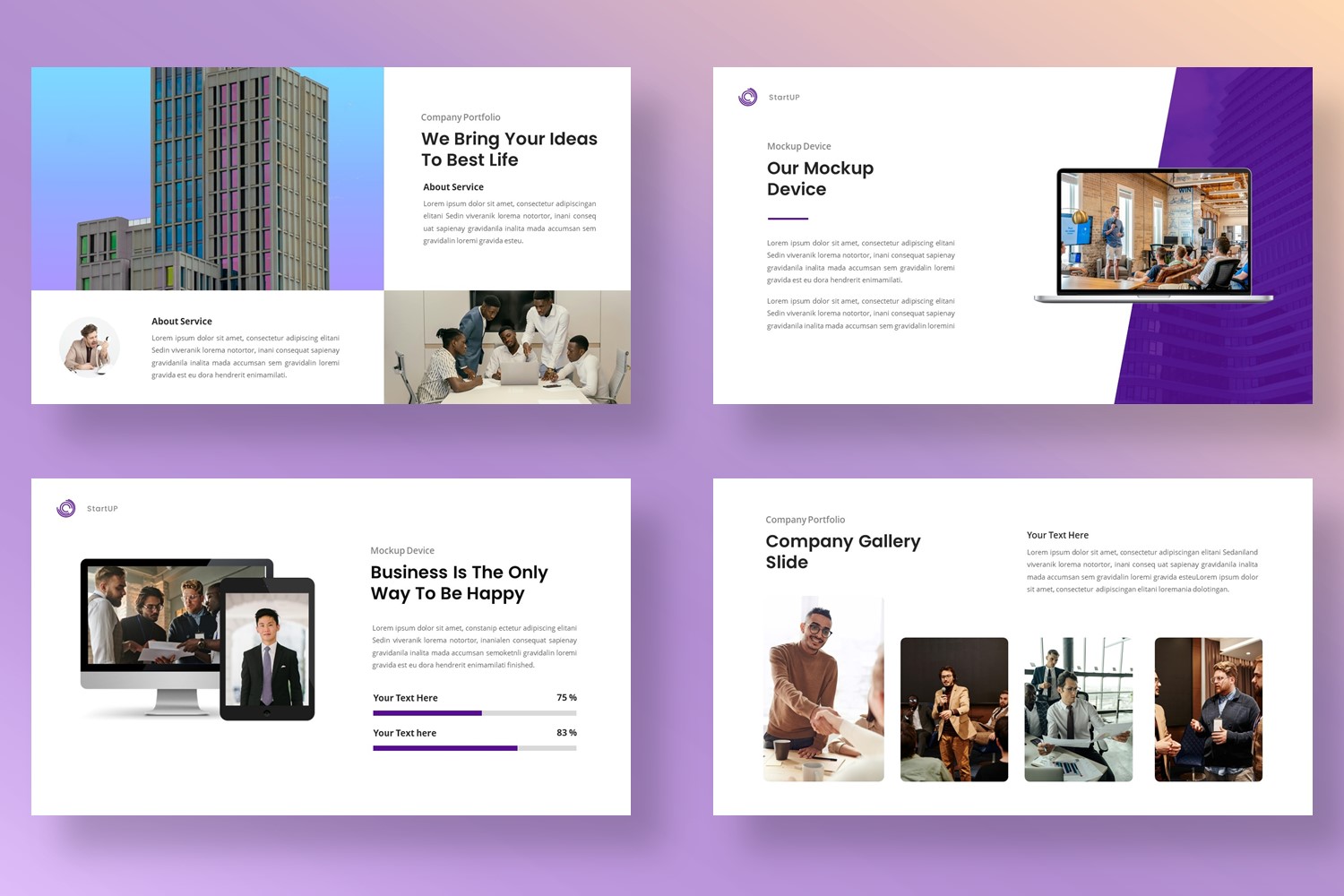 Start Up - Company Business Presentation Google Slides Template ...