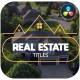 Real Estate Titles for DaVinci Resolve - VideoHive Item for Sale
