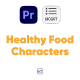 Healthy Food Characters For Premiere Pro - VideoHive Item for Sale