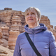 Portrait of senior Caucasian woman on background of rocks of Charyn Canyon, Kazakhstan. - PhotoDune Item for Sale