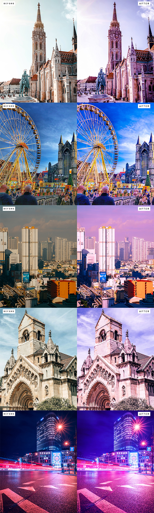 [DOWNLOAD]City Purple Photoshop Effect