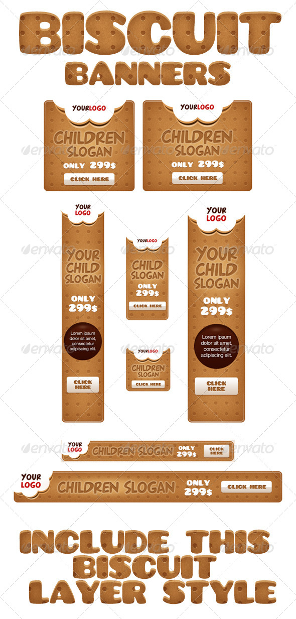 Biscuit Banners - Banners & Ads Web Elements