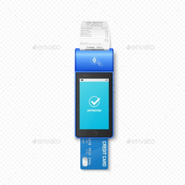 [DOWNLOAD]Vector 3D Realistic NFC Payment Terminal 