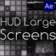 HUD Large Screens for After Effects - VideoHive Item for Sale