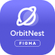 OrbitNest - Modern Admin Dashboard Figma Design System