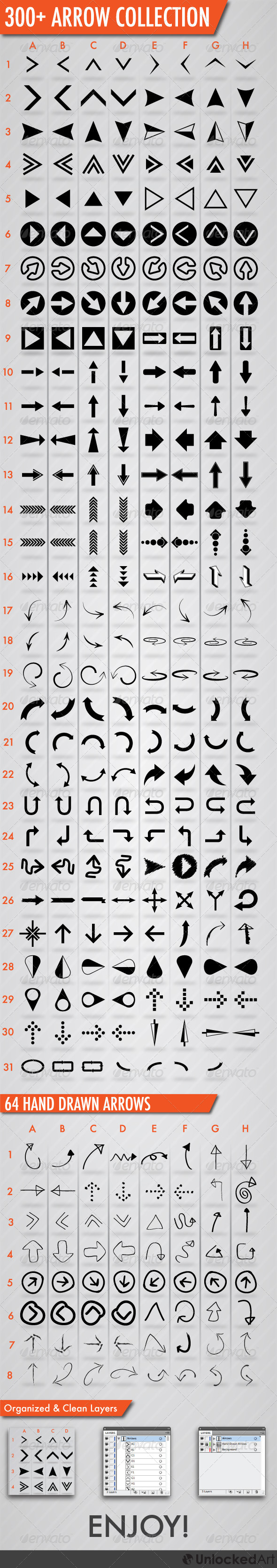 300+ Arrows Collection - Decorative Symbols Decorative