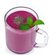 Glass of homemade blueberries smoothie and fresh mint leaf - PhotoDune Item for Sale