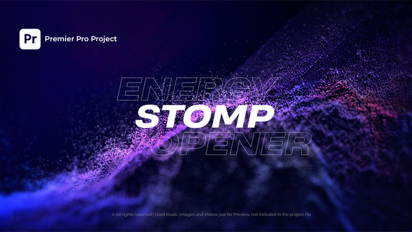 Energy Stomp Intro | for Premier Pro | MOGRT