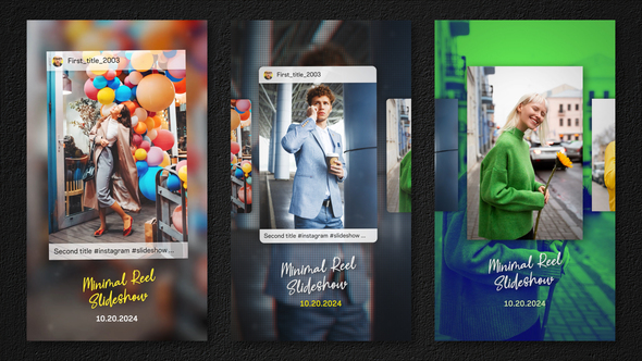 Minimal Reel Slideshow Product Promo template preview