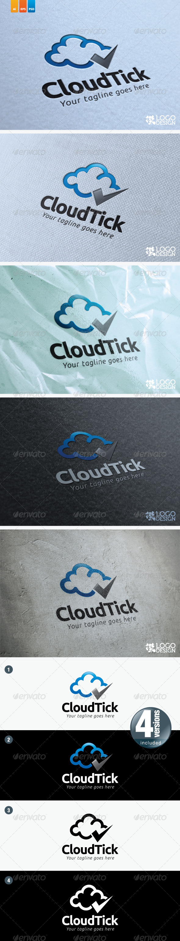 Cloud Tick - Symbols Logo Templates