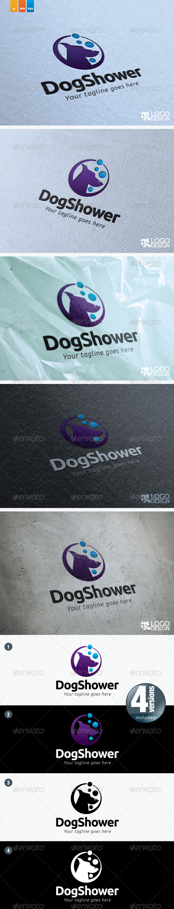 Dog Shower - Animals Logo Templates