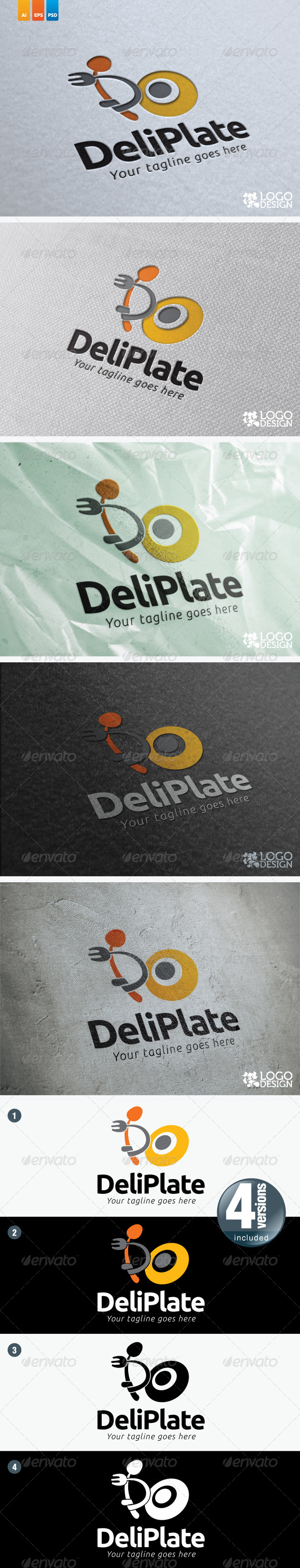 Deli Plate - Food Logo Templates