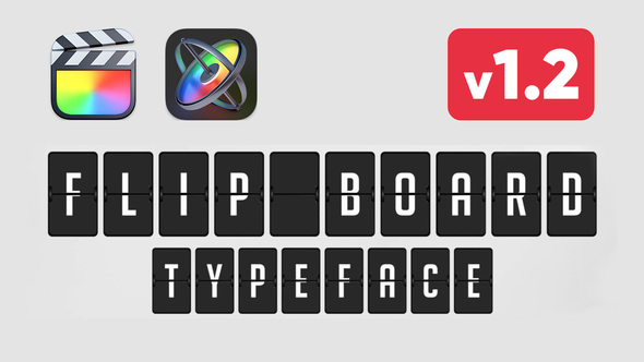 Flip Board - Animated Typeface for FCPX and Apple Motion 5