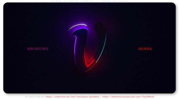 Neon Lights Spots - Logo Reveal