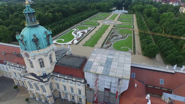 Aerial view of Charlottenburg Palace 