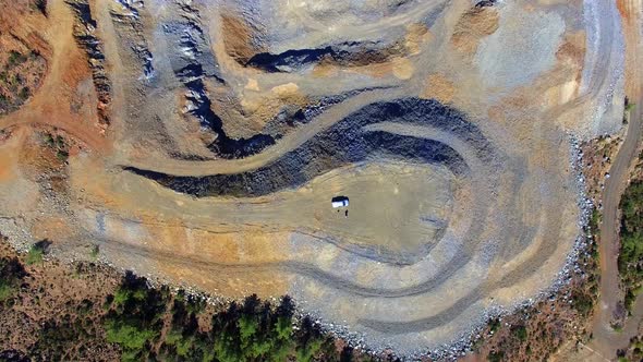 Open Pit Mining Cascading Aerial Views 01