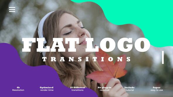Flat Logo Transitions Elements template preview