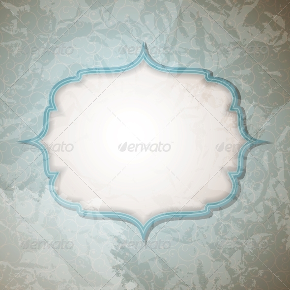 Frame in Retro Vintage Seamless Background - Miscellaneous Vectors