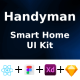 Smart Home E-Service ANDROID IOS Figma XD Sketch ReactNative Handyman LifeTime Update