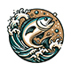 Vector Fish Wave Background, Vectors | GraphicRiver