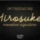 Hirosuke - Monoline Signature