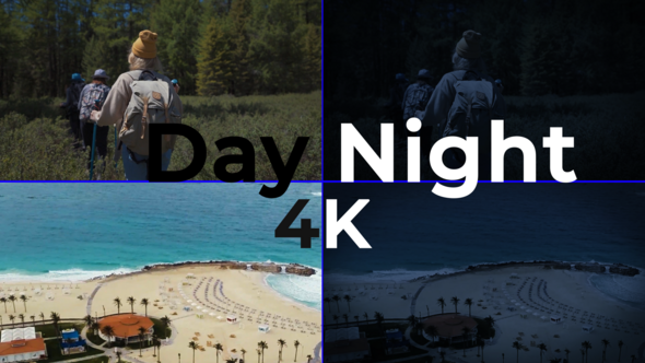 Day to Night Effect VFX Elements template preview