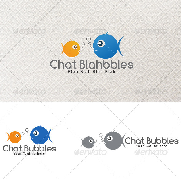 Chat Bubbles - Logo Template - Animals Logo Templates