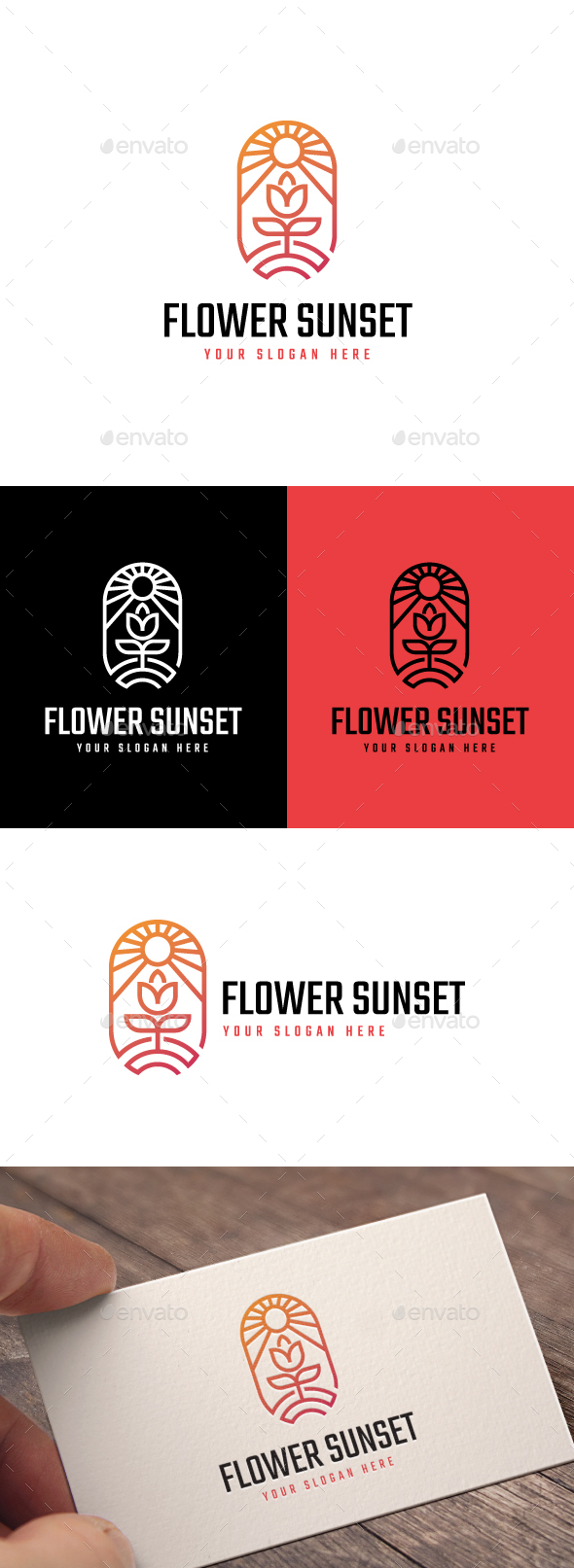 Flower Sunset Logo
