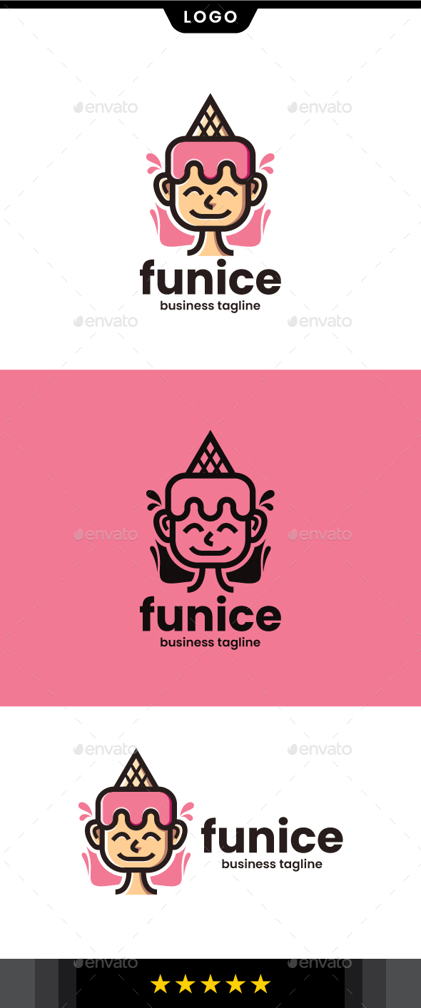 [DOWNLOAD]Fun Ice Cream Logo Template