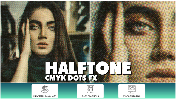 Halftone CMYK Dots FX