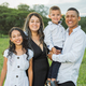 Colombian family, smiling very happy, daughter, mother, father and son posing in the countryside. - PhotoDune Item for Sale