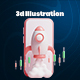 Online Business 3d Illustration  Icon Pack