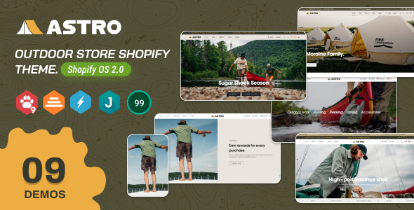 Astro - Outdoor Adventure Store Shopify Theme OS 2 0