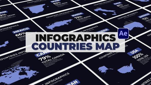 Infographics Countries Infographics template preview