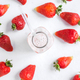 Stack of fresh strawberries with a shaker on top - PhotoDune Item for Sale
